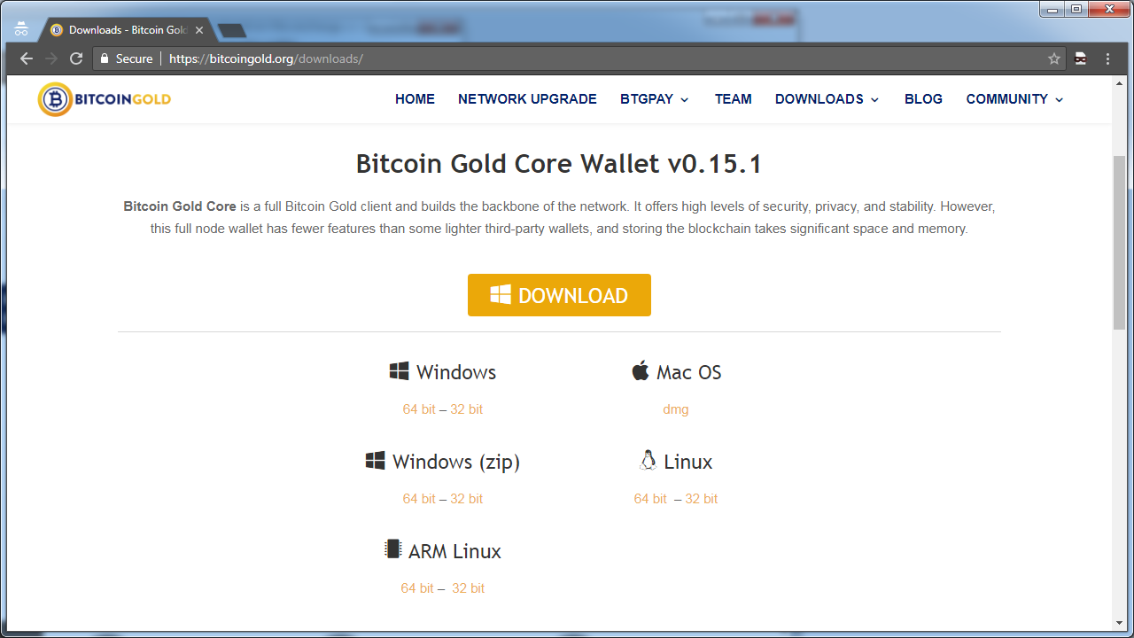 bitcoin gold core wallet v0 15 0 2)